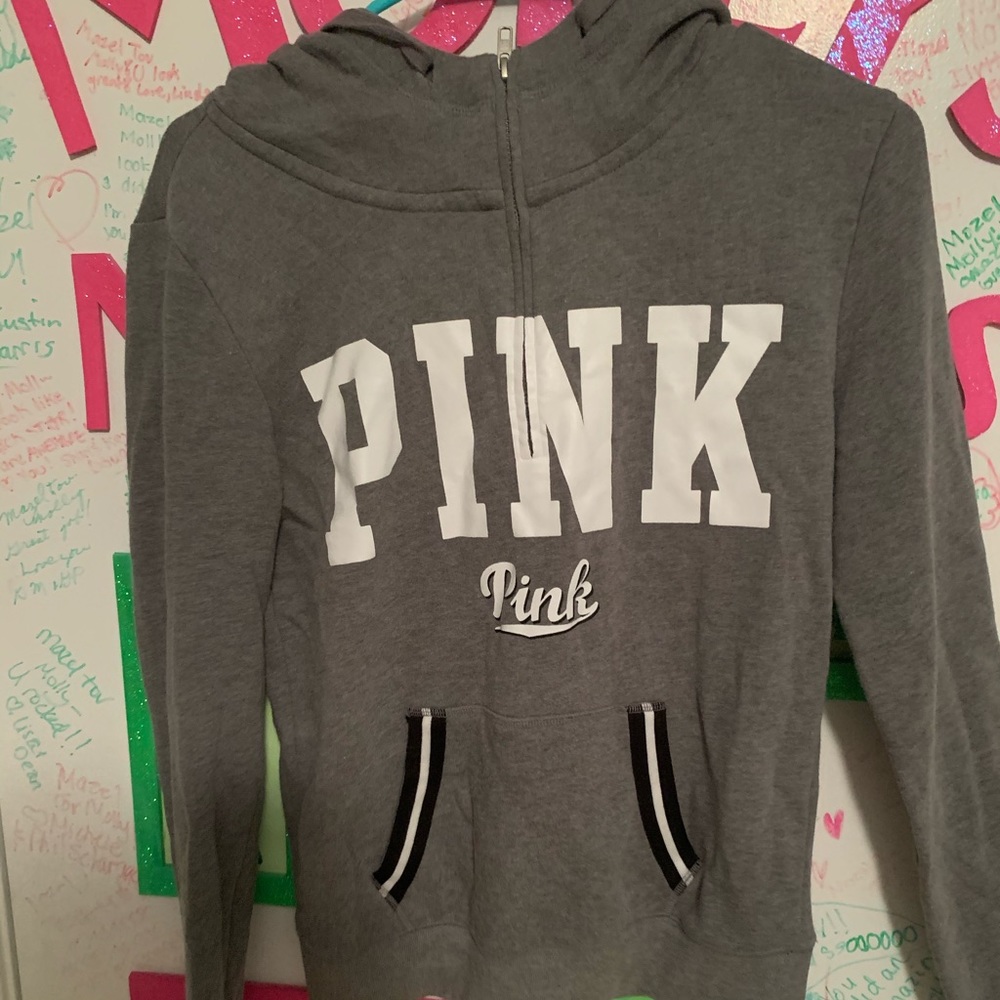 Pink quarter zip worn twice